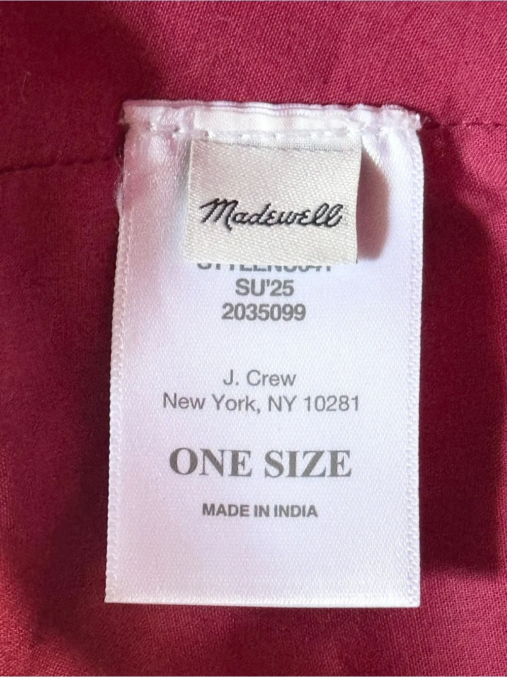 Madewell baseball hat